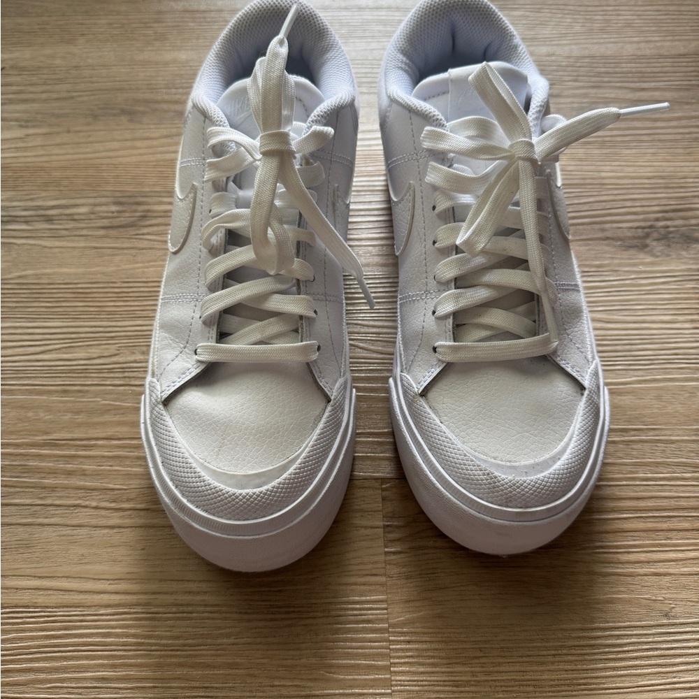 White Sneakers with Laces